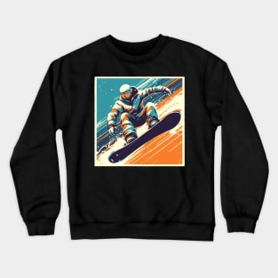 Retro snowboarder Crewneck Sweatshirt